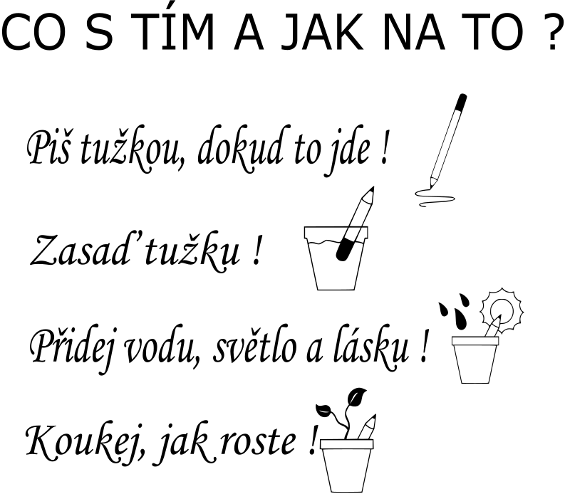 Kvetoucí tužka "S láskou pro tebe"